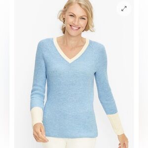 Talbots V-NECK PULLOVER - TIPPED Sweater
